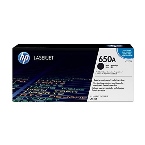 TONER HP 650A BK NERO CE270A ORIGINALE