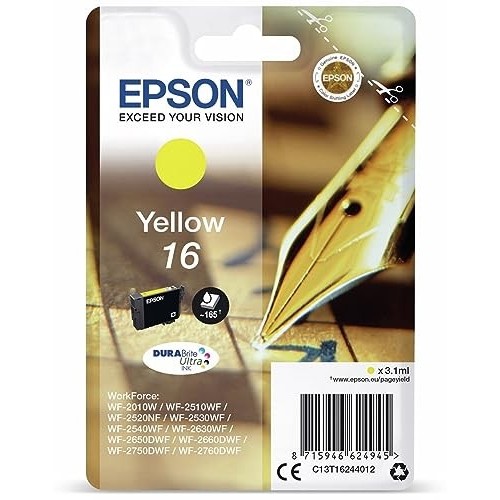 CARTUCCIA ORIGINALE EPSON C13T16244010 16 YELLOW