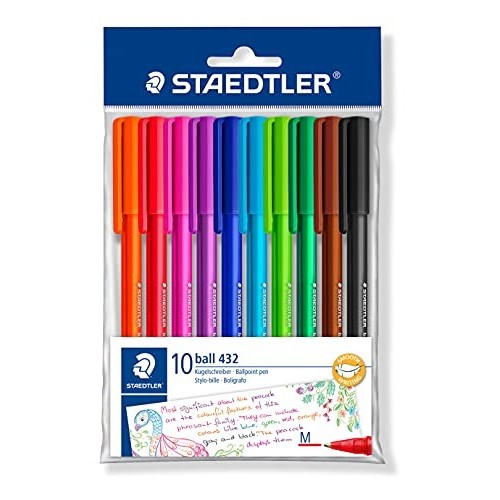 Astuccio 10 Penne Sfera Ball 432 Staedtler