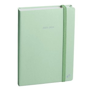 Diario Agenda Eurotextagenda Quo Vadis Giornaliera 12 Mesi Pastel Light Verde Menta con Elastico 12x17