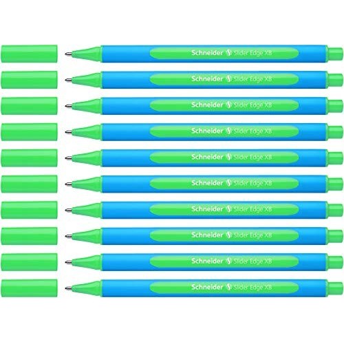 PENNA A SFERA SLIDER EDGE SCHNEIDER VERDE PACCO da 10pz