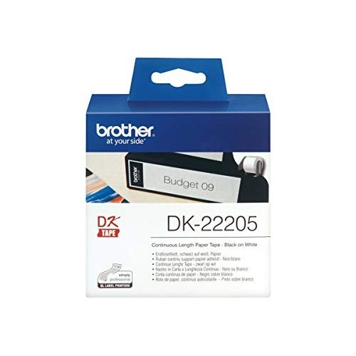 ETICHETTE BROTHER ROTOLO CONTINUO DK22205 62MMX30,48MT ORIGINALE