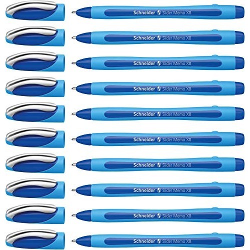 PENNA SLIDER MEMO XB SCHNEIDER BLU PACCO DA 10PZ