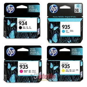 Multipack 4 Cartucce HP ORIGINALI 934 NERO + 935 COLORI C2P19AE C2P20AE C2P21AE C2P22AE