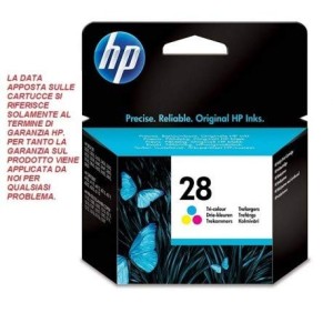 CARTUCCIA ORIGINALE HP 28 COLORE (C8728AE)