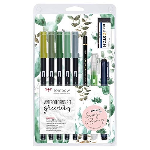 Set Greenery - Foglie Dual Brush Tombow