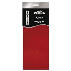 Carta Velina Colorata Rossa 50x76 5ff