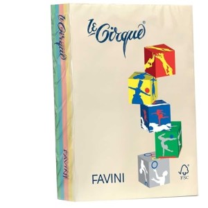 FAVINI CARTA A4 160 GR 250 FG 4 COLORI TENUI ASSORTITI