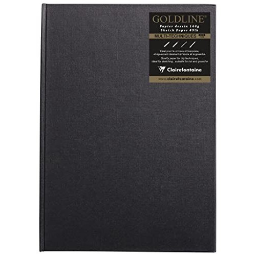 Blocco A4 Carnet Gold Line Sketch 140g Clairefontaine