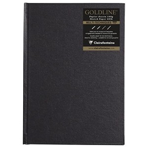 Blocco A5 Carnet Gold Line Sketch 140g Clairefontaine