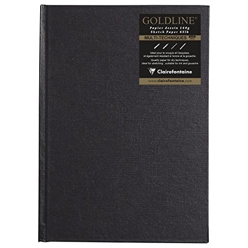 Blocco A5 Carnet Gold Line Sketch 140g Clairefontaine