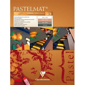 Blocco Clairefontaine Pastelmat n.2
Cartoncino Speciale per Pastello 24x30 360g