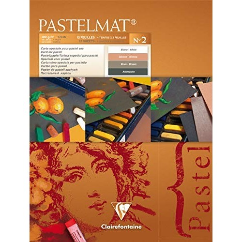 Blocco Clairefontaine Pastelmat n.2
Cartoncino Speciale per Pastello 24x30 360g