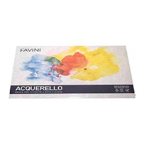 Blocco Acquerello 340gr 10f 25x35 Favini 20% Cotone