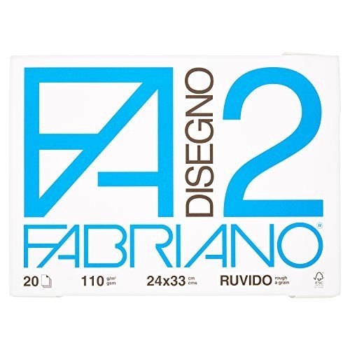 BLOCCO FABRIANO F2 20FG RUVIDO 24X33