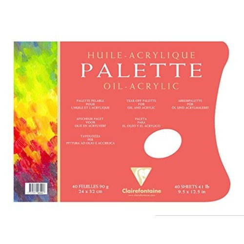 Tavolozza Olio e Acrilico 24x32 90g 40F Clairefontaine