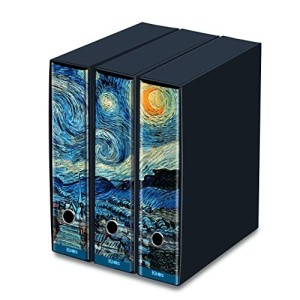 Set 3 Raccoglitori Kaos Notte Stellata Van Gogh