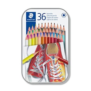 Astuccio in Metallo Staedtler 36 Matite Colorate