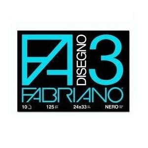 Blocco Fabriano Nero F3 24x33