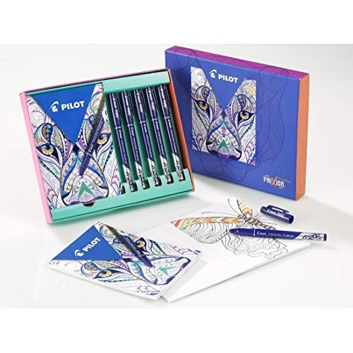 Scatola Regalo Pilot Frixion Fineliner con Mandala 5pz