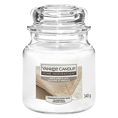 Yankee Candle Giara Piccola White Linen e Lace 104gr