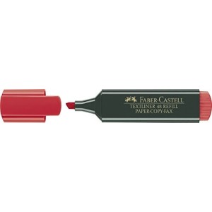 10 Evidenziatori Faber-Castlell Rosso