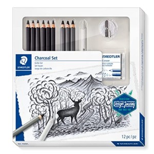 Charcoal Set Staedtler 12pz