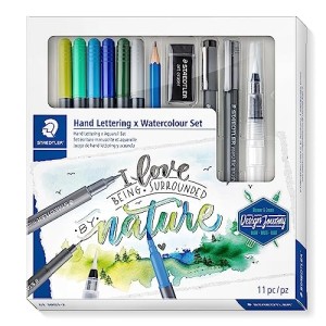 Set Acquerellabile Staedtler Hand Lettering 11pz