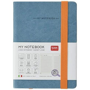 MY NOTEBOOK LEGAMI TACCUINO SMALL A RIGHE BLU GRIGIO