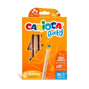 Pastellone Carioca Baby Crayons 3in1 6pz