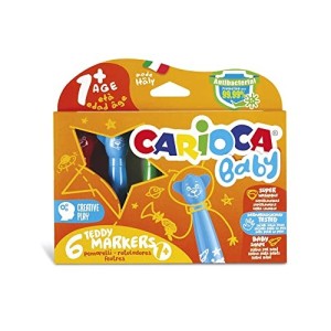 Pennarelli Carioca Baby Teddy Scatola 6pz