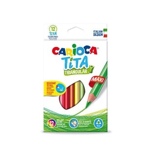 Pastelli Carioca Tita Maxi Triangolari 12pz