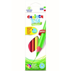 Pastelli Carioca Tita Maxi Triangolari 6pz