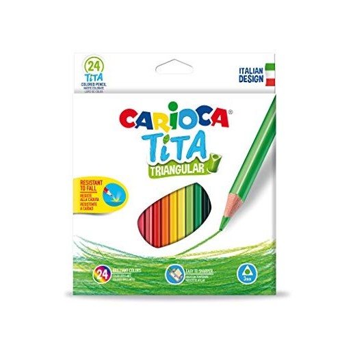 Pastelli Carioca Tita Triangolari 24pz