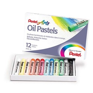 12 Pastelli a Olio Pentel Arts