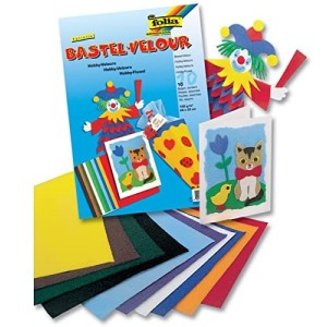 Carta Vellutata 23x33 Colori Ass. 10pz