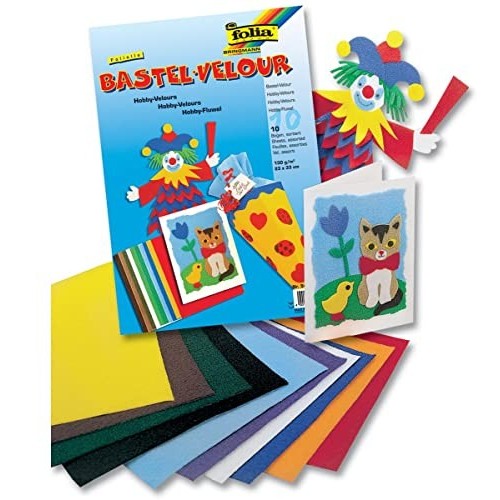 Carta Vellutata 23x33 Colori Ass. 10pz