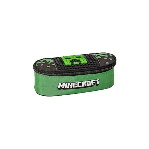 Astuccio Ovale Organizzato Minecraft Verde