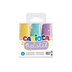 Evidenziatori Carioca Pastel Highlighters Memolight 3pz