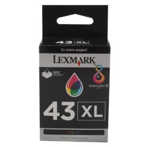 CARTUCCIA ORIGINALE LEXMARK 43XL COLORE 18YX143E