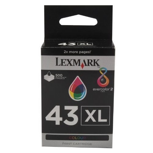 CARTUCCIA ORIGINALE LEXMARK 43XL COLORE 18YX143E