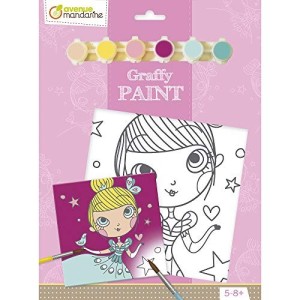 Kit Cartoncino Telato con Colori Graffy Vernice – Princess Avenue Mandarine