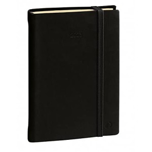 Agenda 2023 Quo Vadis Note 24 Settimanale Silk Nera con Elastico 16x24