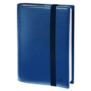 Agenda Quo Vadis Time & Life Large Settimanale Spiralato con Elastico Blu Metallizzato 16x24