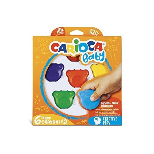 Carioca Baby 6 Teddy Crayons