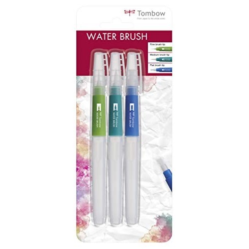 3 Water Brush Punte Assortite Tombow