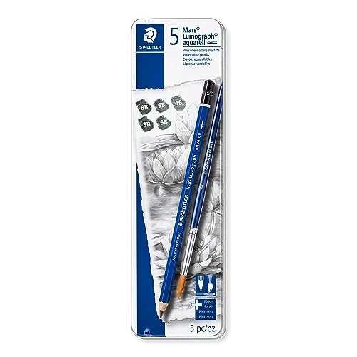 Astuccio Metallo 5 Lumograph Staedtler Acquerellabili