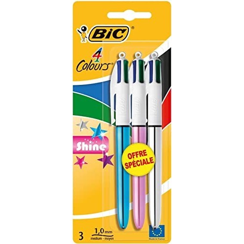 Kit Bic 3 Penne 4in1 Shine