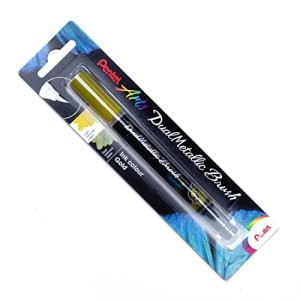 Pentel Dual Brush Metallic Oro Metallizzato