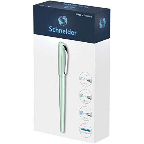 Penna Calligrafica Schneider Callissima con 3 Punte Verde Menta